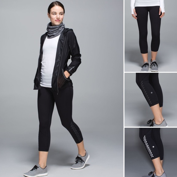lululemon athletica Pants - Lululemon Run: Inspire Crop II *Reflective
